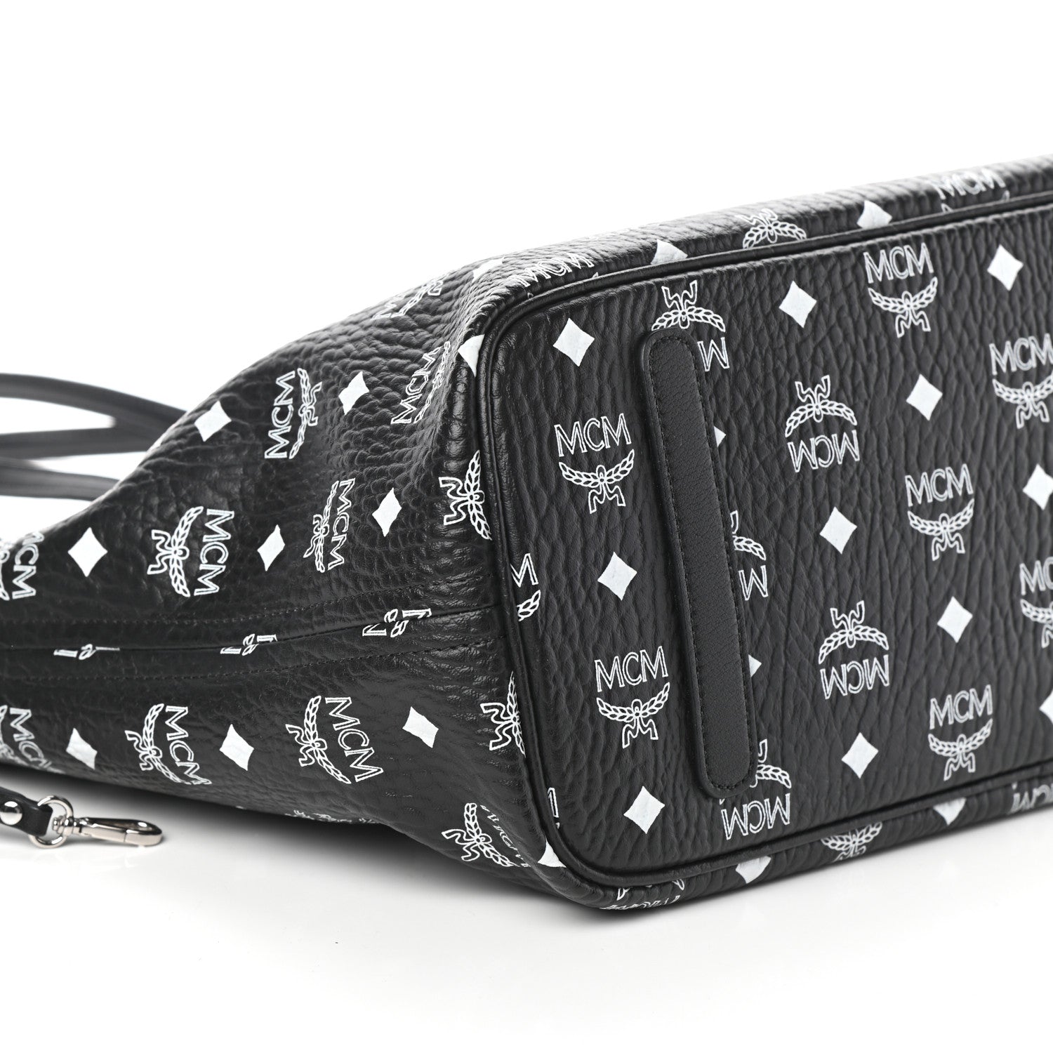 MCM Visetos Medium Project Reversible Shopper Tote Black 11 of 14