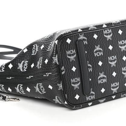 MCM Visetos Medium Project Reversible Shopper Tote Black 11 of 14