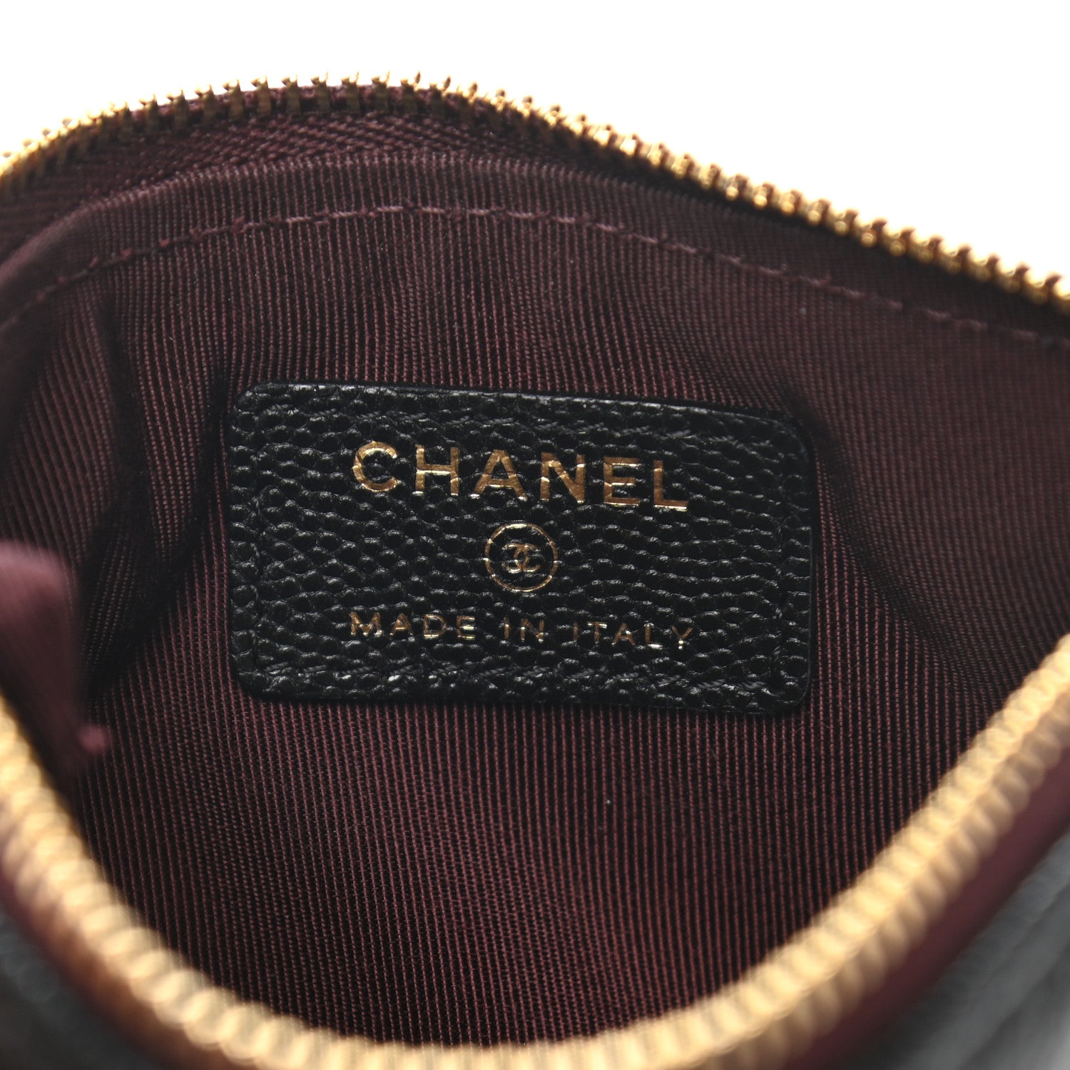 Chanel Caviar Quilted Small Cosmetic Case Black 6 of 8
