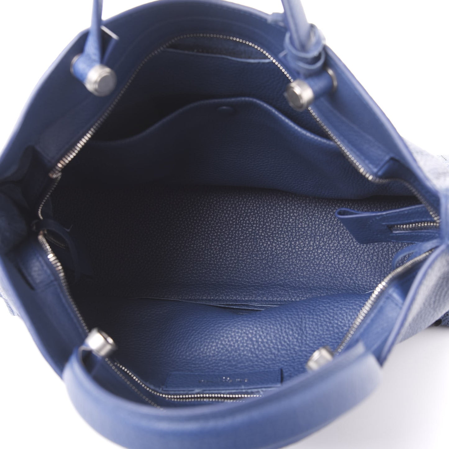 Veau Grana Perforated Blackout Hardware City Bleu Tanzanite