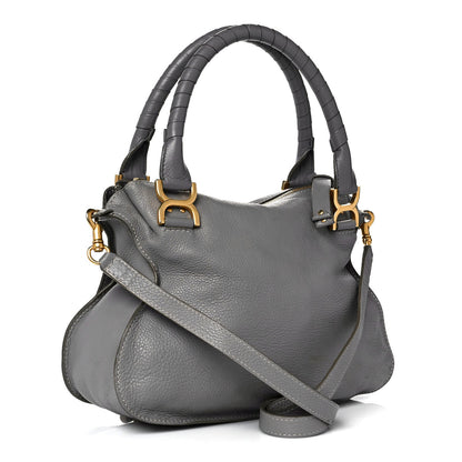 Chloe Calfskin Small Marcie Satchel Cashmere Grey 2 of 7