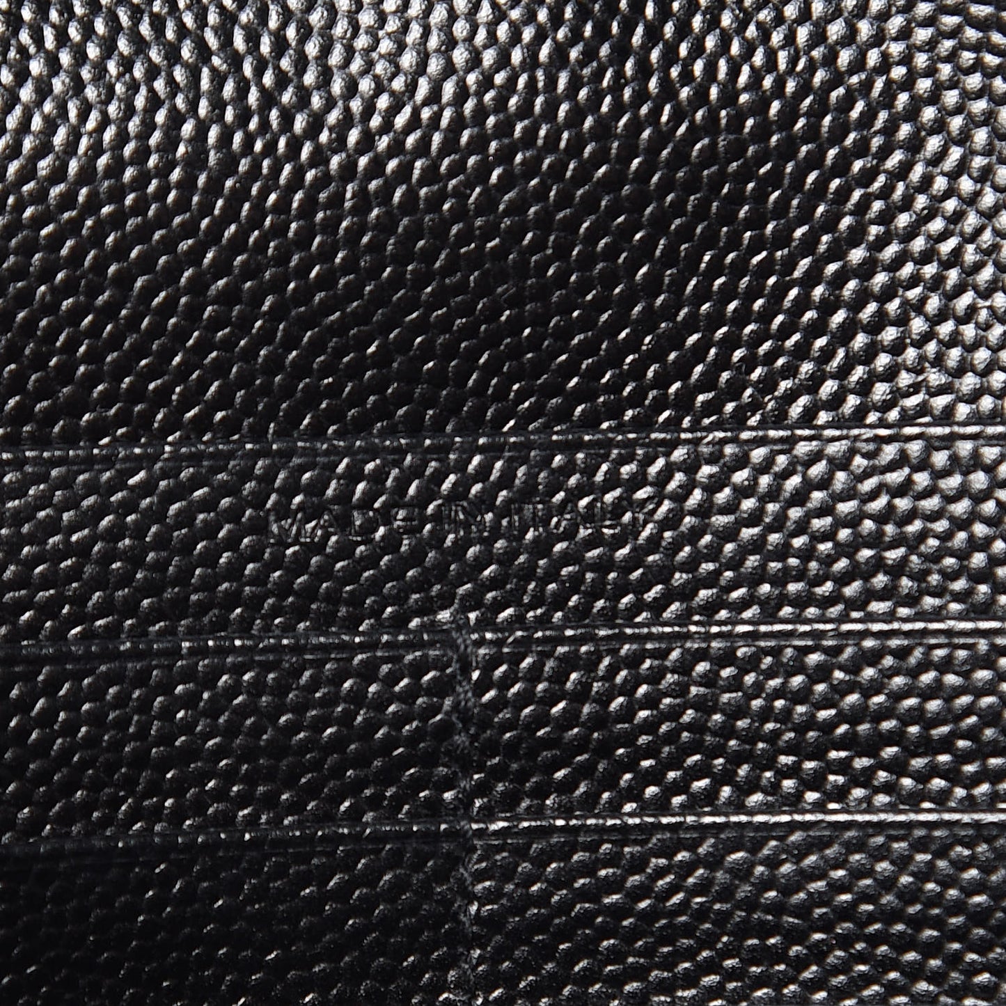 Grain De Poudre Matelasse Chevron Monogram Chain Wallet Black