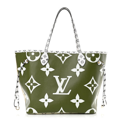 Louis Vuitton Monogram Giant Neverfull MM Kaki 3 of 11