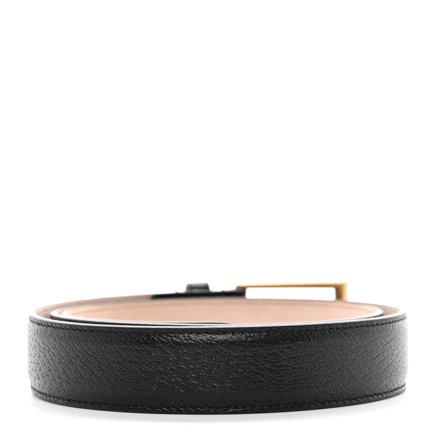 Textured Dollar Calfskin 30mm Belt 100 40 Black