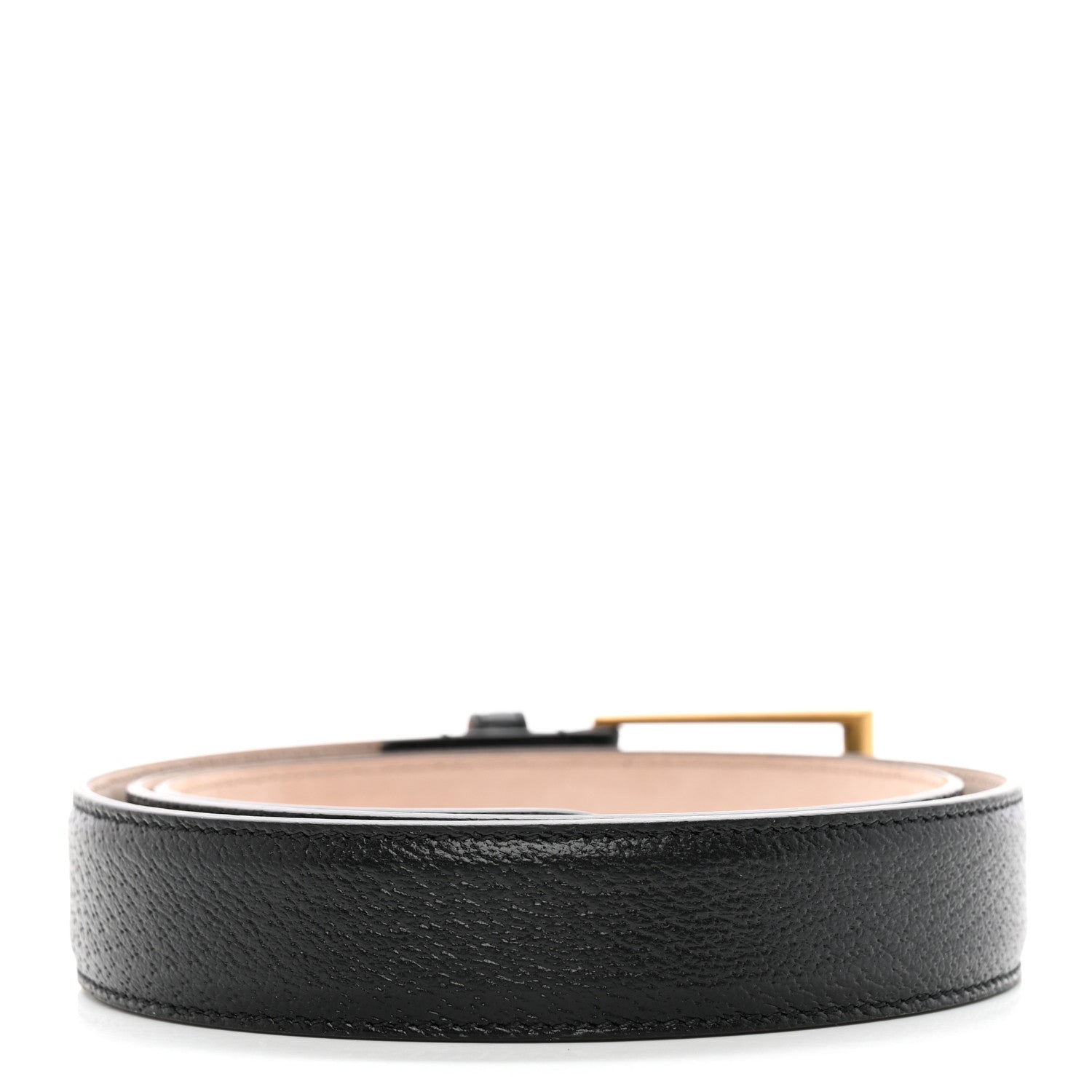 Gucci Textured Dollar Calfskin 30mm Belt 100 40 Black 2 of 6