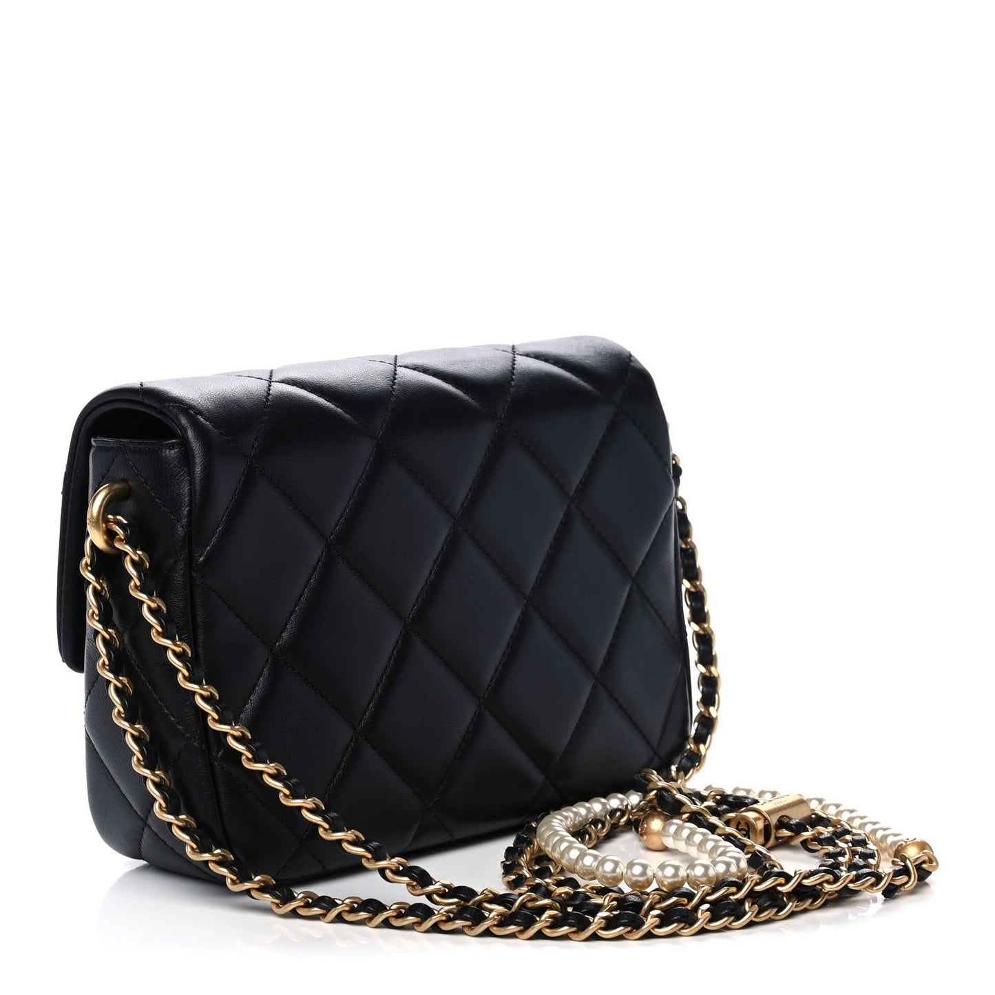 Lambskin Quilted Mini My Perfect Flap Black