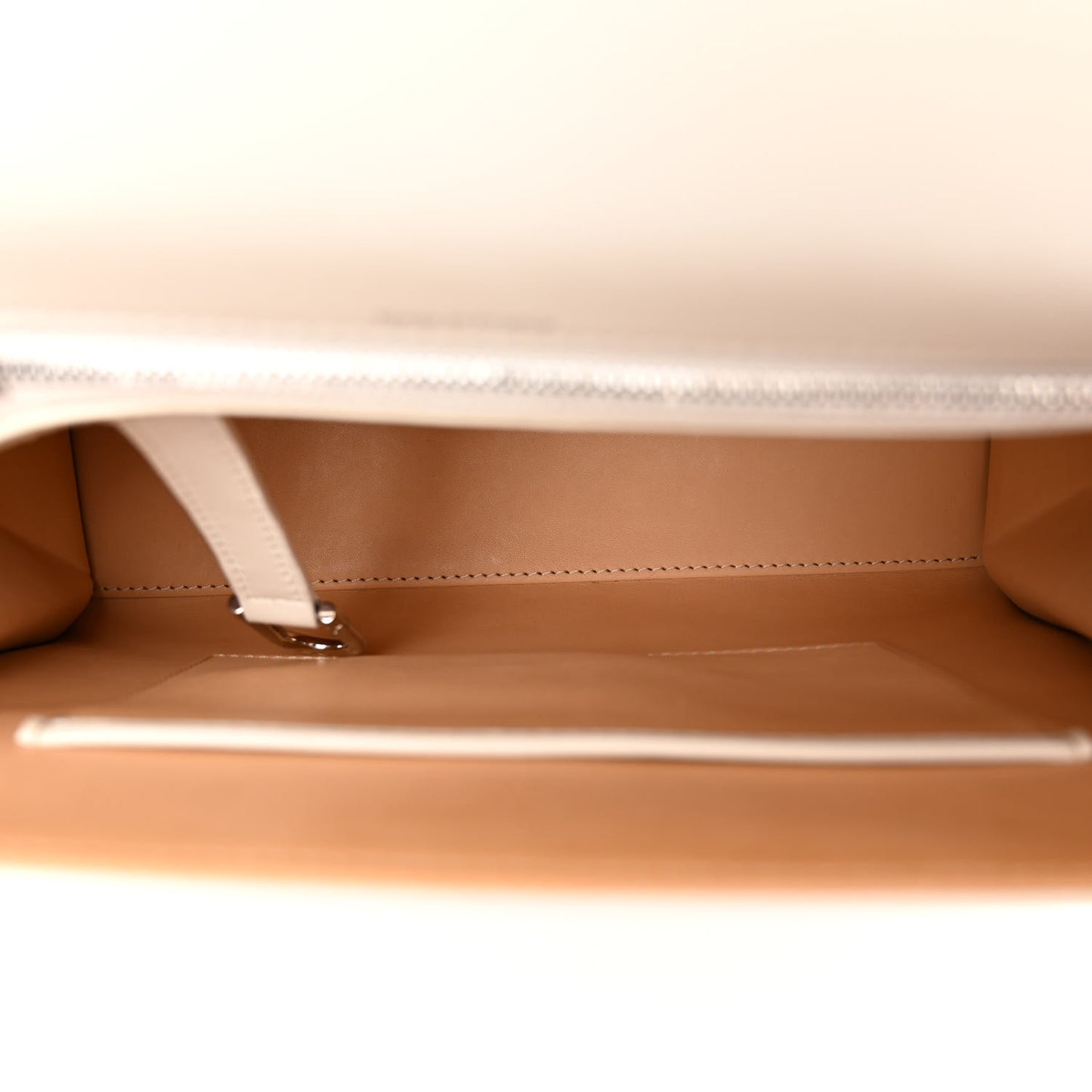 Calfskin MM Tempete Satchel Ivory