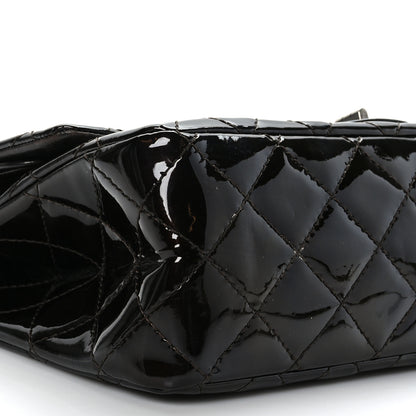 Chanel Distressed Patent Quilted 2.55 Reissue 227 Flap Dark Brown 8 of 10