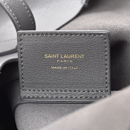 Saint Laurent Calfskin Large Shopping Tote Dark Grey 7 of 11