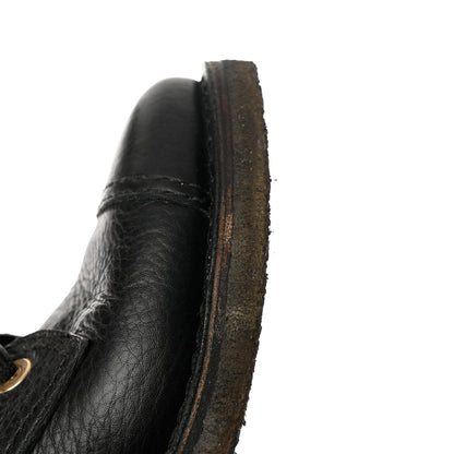 Chanel Calfskin CC Combat Boots 36 Black 6 of 10
