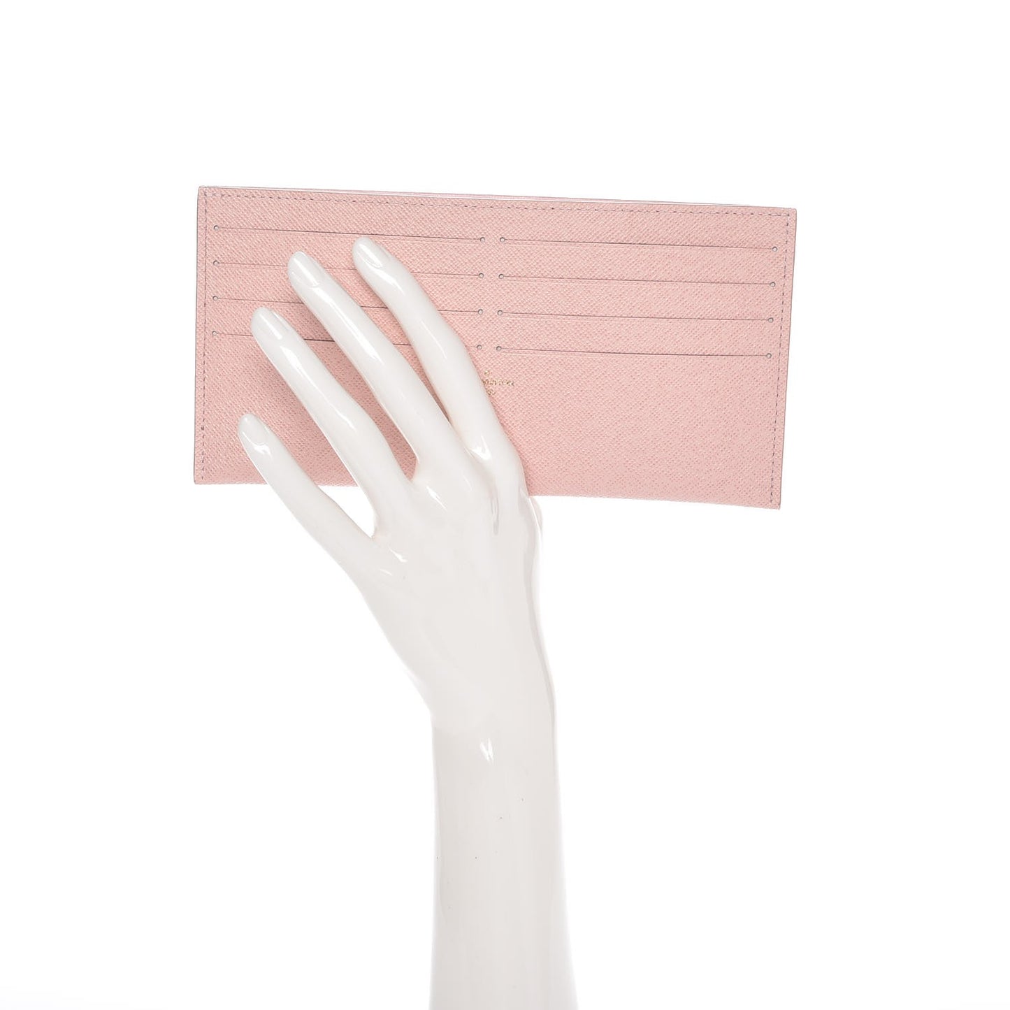 Calfskin Felicie Card Holder Insert Rose Ballerine