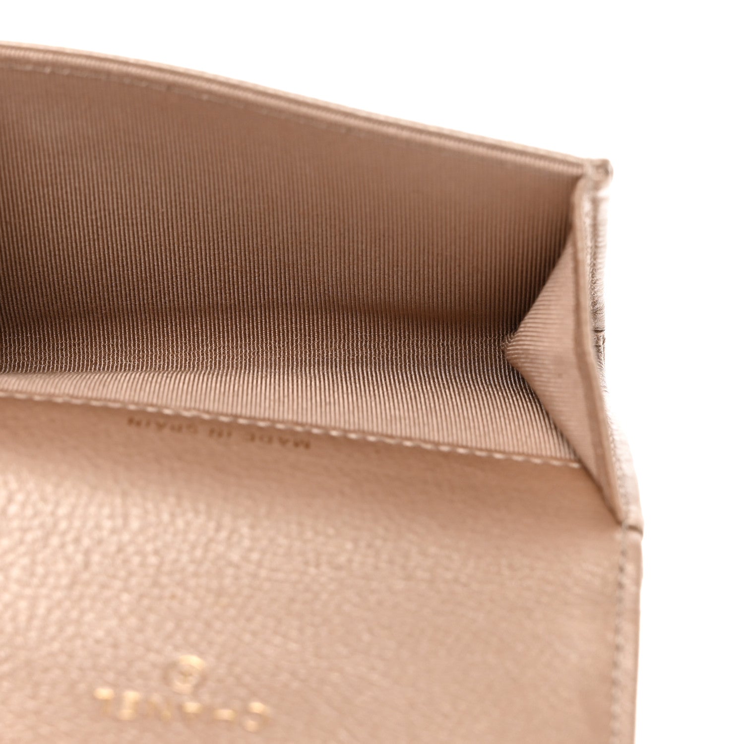 Chanel Metallic Calfskin Quilted Reissue Flap Card Holder Gold 5 of 9