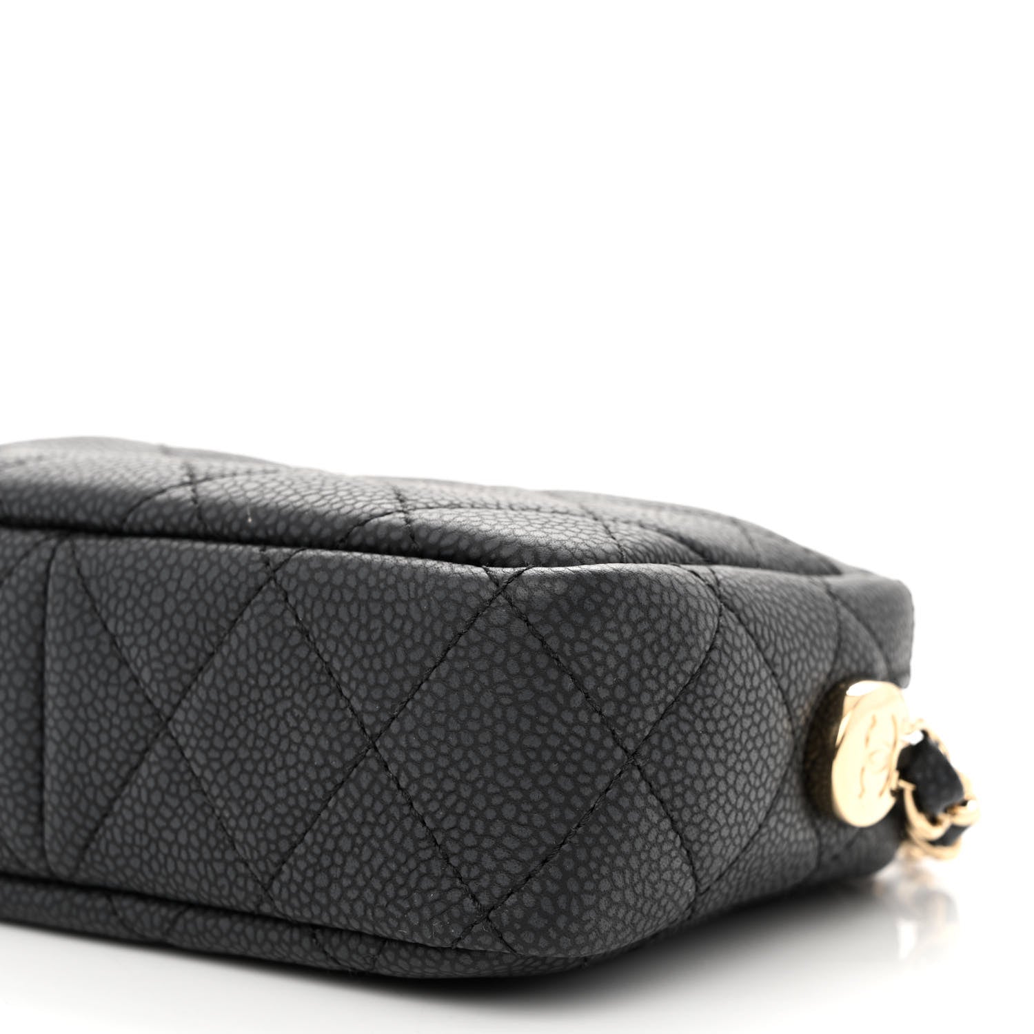 Chanel Iridescent Caviar Quilted Mini Coco Tassel Camera Case Black 10 of 11