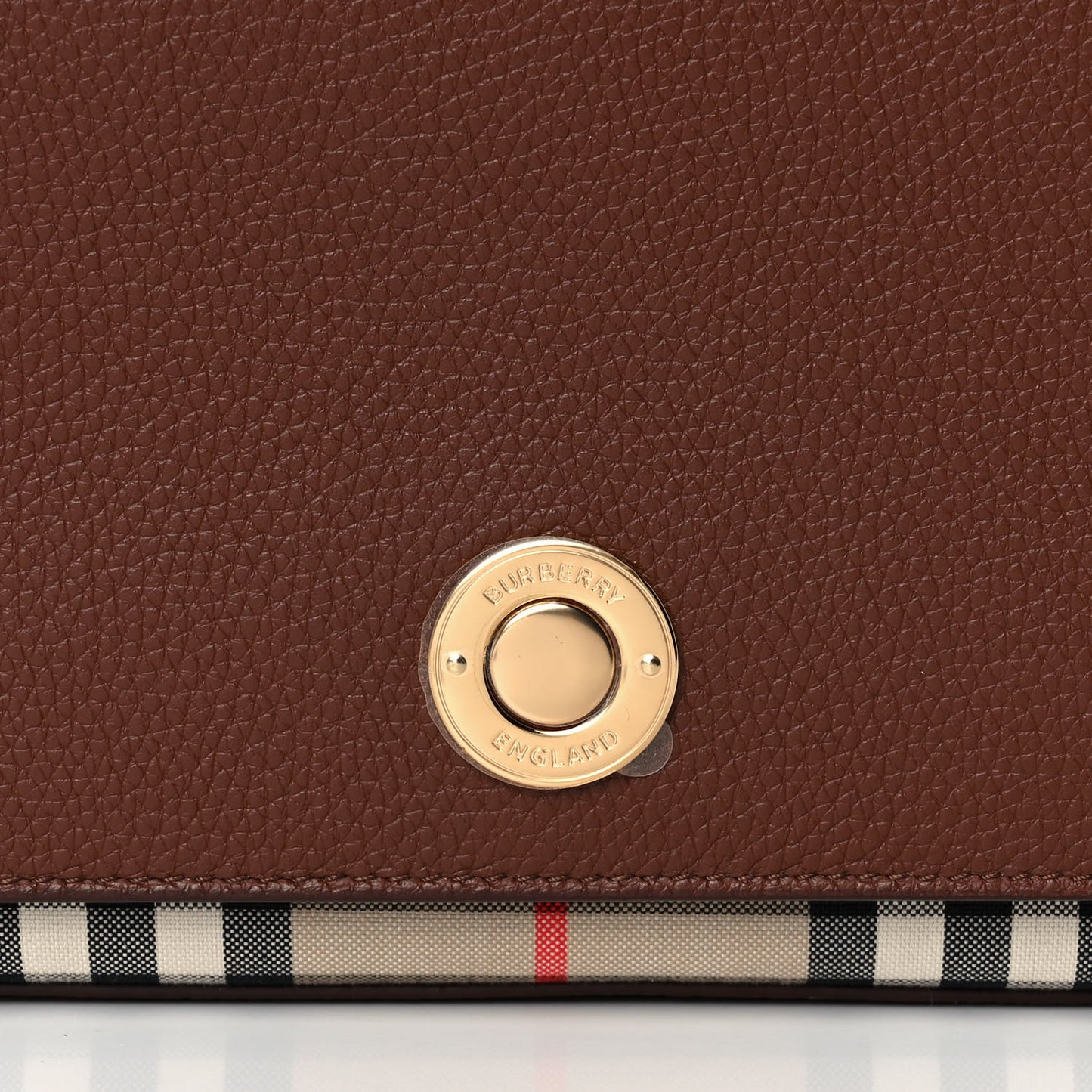 Calfskin Vintage Check New Hampshire Bag Archive Beige Tan