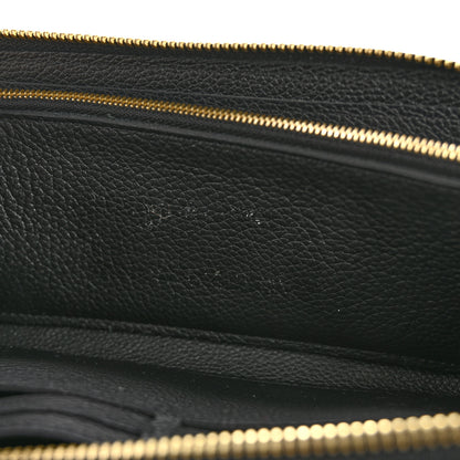 Louis Vuitton Empreinte Clemence Wallet Black 9 of 10