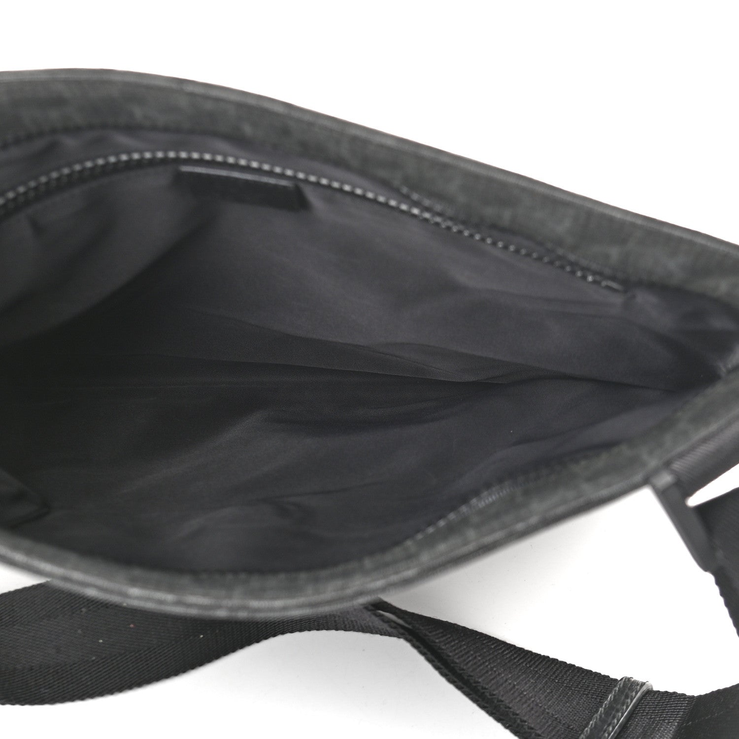 Gucci GG Plus Monogram Medium Flat Messenger Bag Black 5 of 9