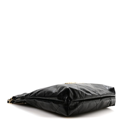 Chanel Shiny Calfskin Quilted Small Chanel 22 Black 5 of 11