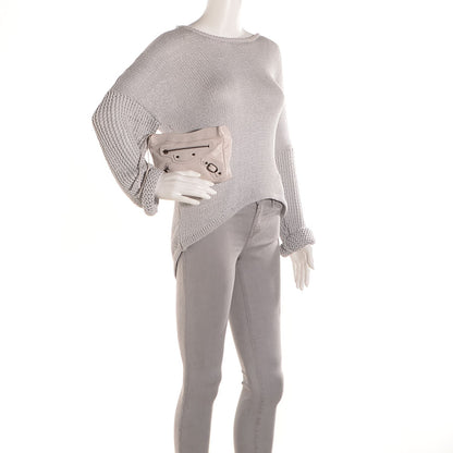Balenciaga Agneau Classic Hardware Porte Toilette Makeup Clutch Nacre 2 of 10