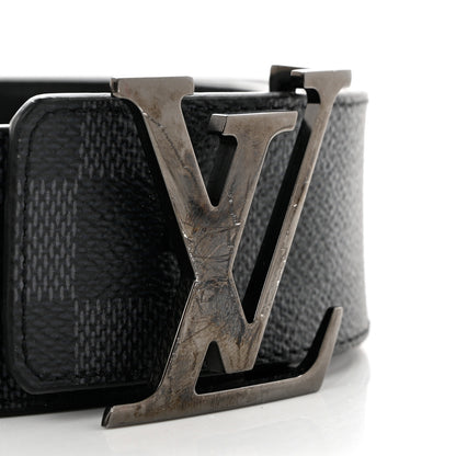 Louis Vuitton Damier Graphite 40mm LV Initiales Belt 95 38 6 of 6