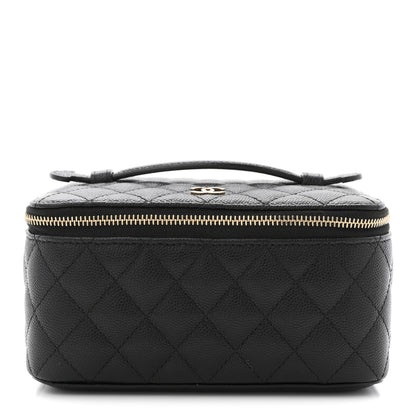 Chanel Caviar Quilted Jewelry Box Black 1 of 8