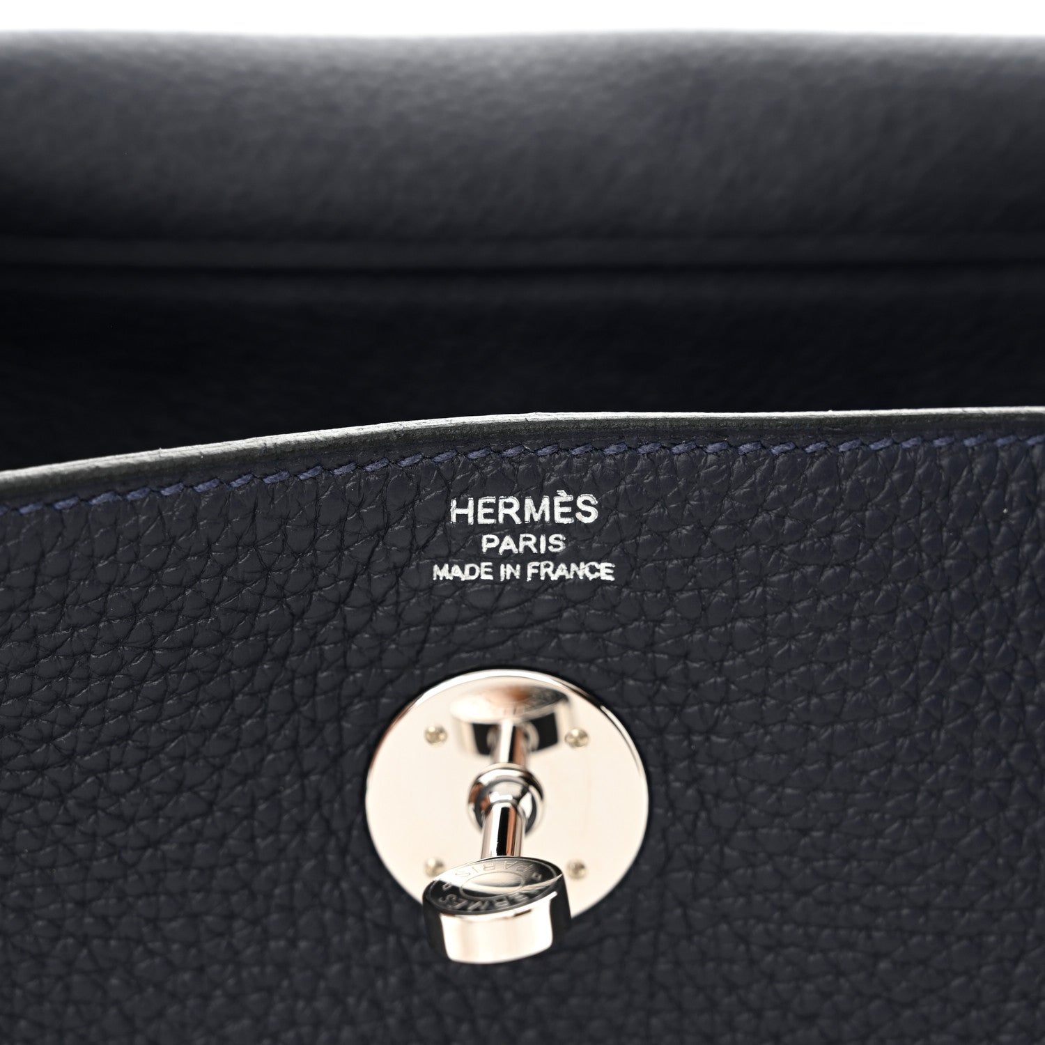 Hermes Taurillon Clemence Lindy 26 Bleu Abysse 6 of 11