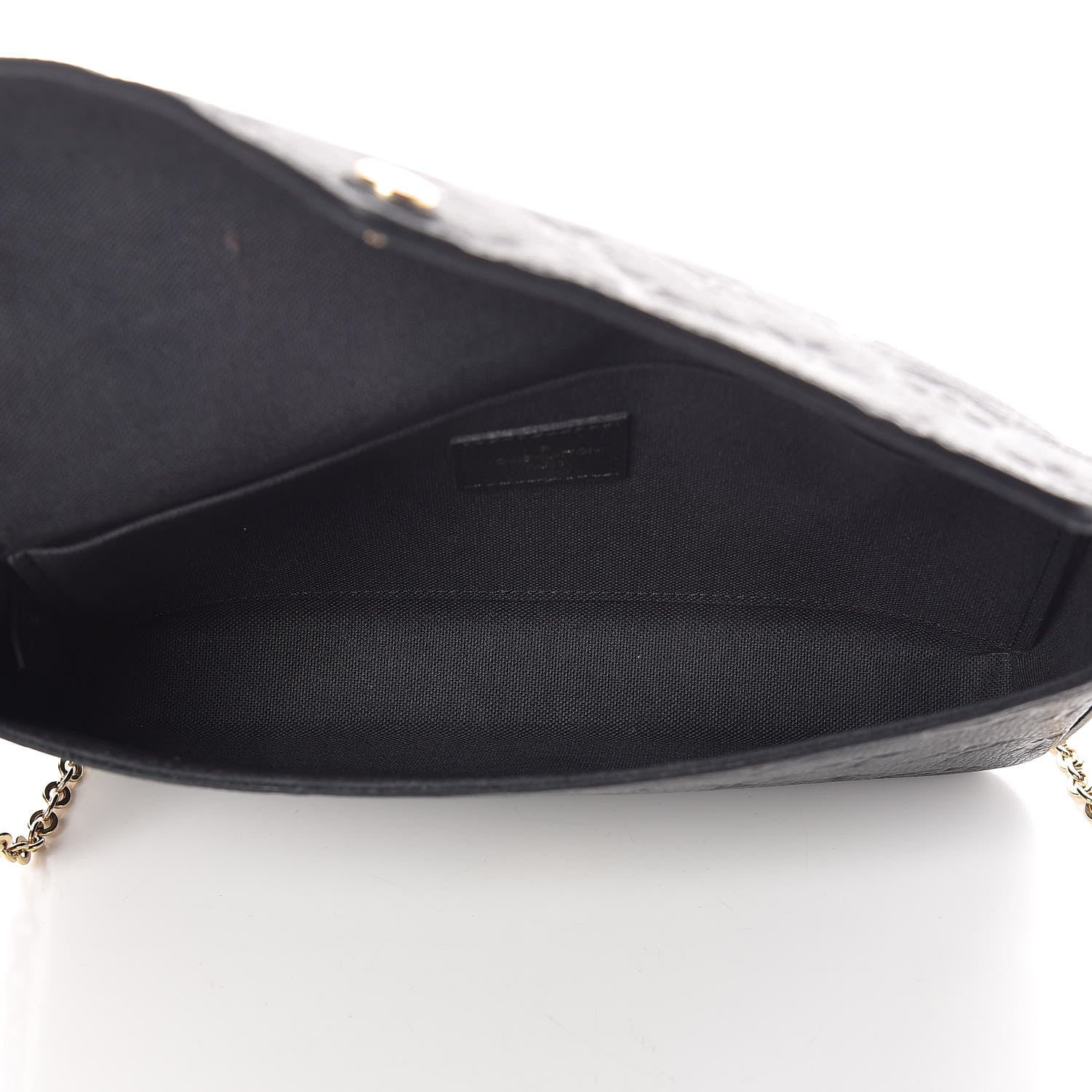Louis Vuitton Empreinte Pochette Felicie Chain Wallet Black 5 of 13