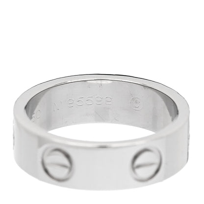 Cartier Platinum 5.5mm LOVE Ring 50 5.25 6 of 7