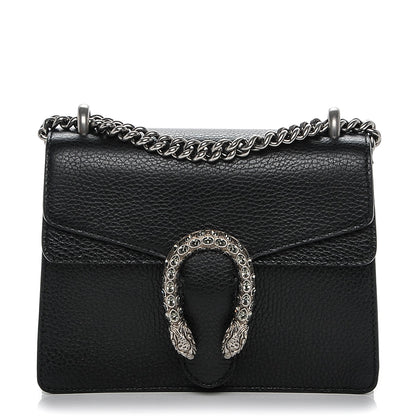 Gucci Calfskin Mini Dionysus Shoulder Bag Black 1 of 7
