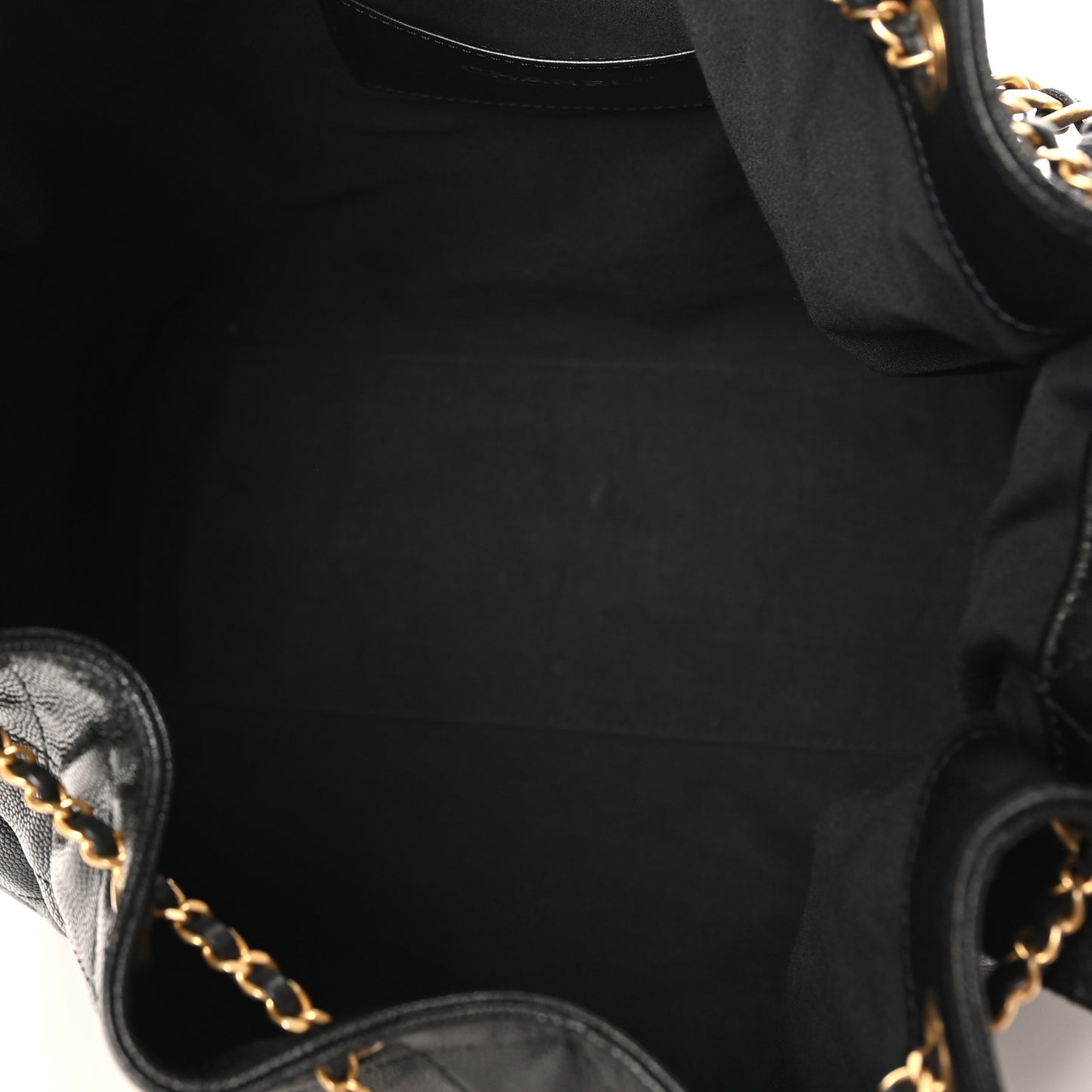 Caviar Quilted Medium Chanel 25 Handbag Black