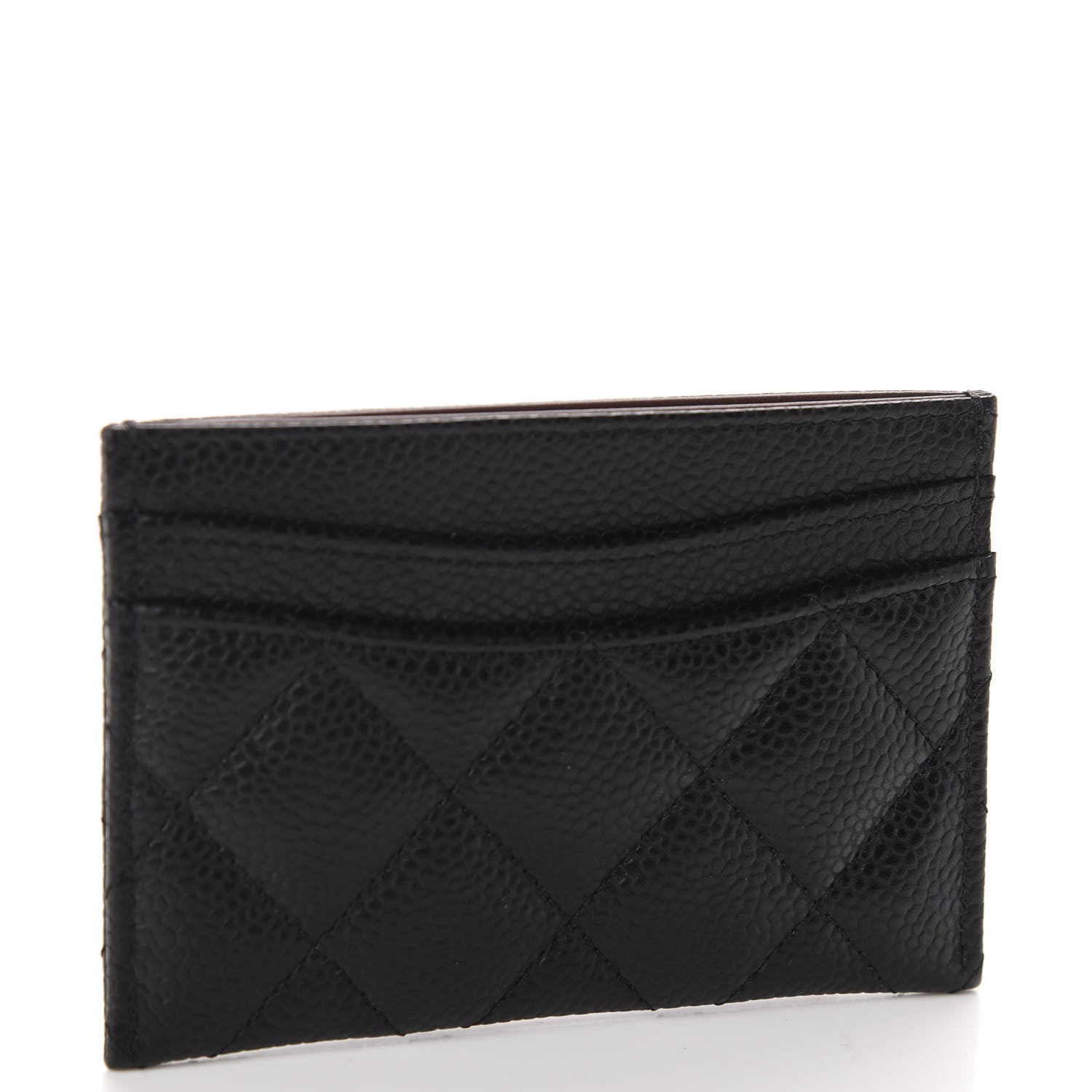 Chanel Caviar Quilted Flap Card Holder Black 3 of 9