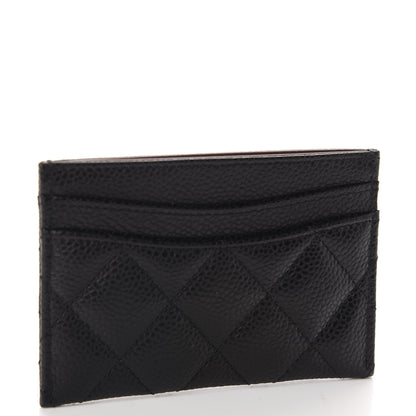 Chanel Caviar Quilted Flap Card Holder Black 3 of 9