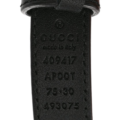 Gucci Calfskin Double G 20mm Belt 75 30 Black 5 of 6
