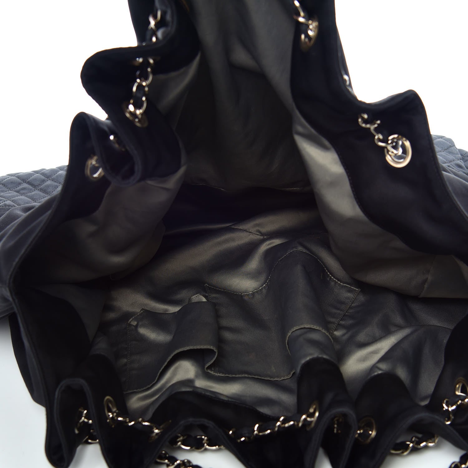Chanel Satin Melrose Hobo Black 7 of 9