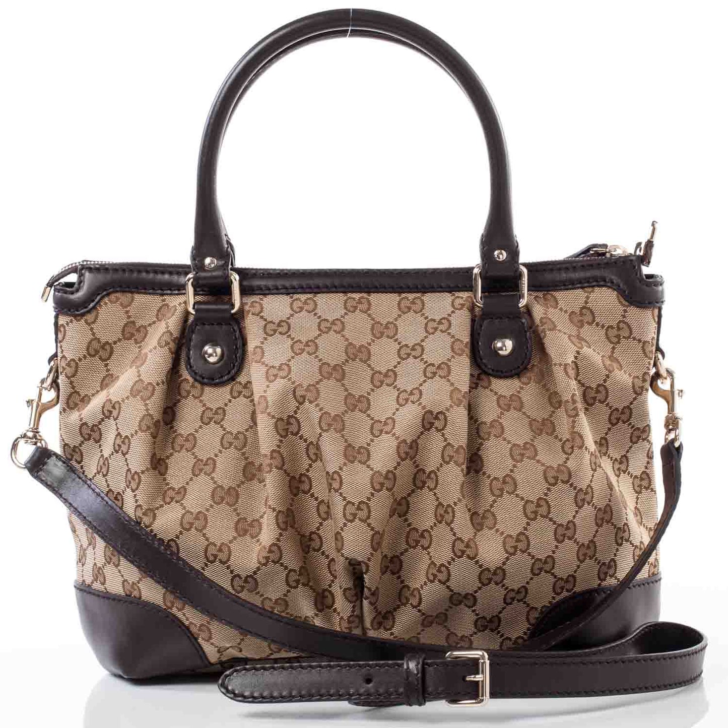 Monogram Medium Sukey Top Handle Dark Brown