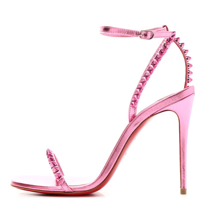Christian Louboutin Metallic So Me 100 Sandals 35.5 Pink 1 of 9