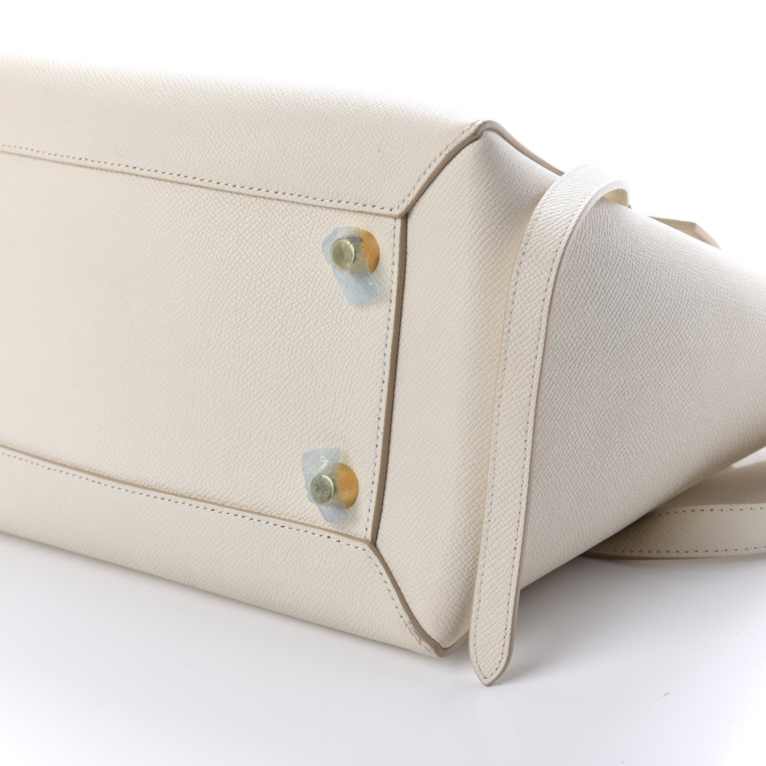 Celine Grained Calfskin Micro Belt Bag White 10 of 10