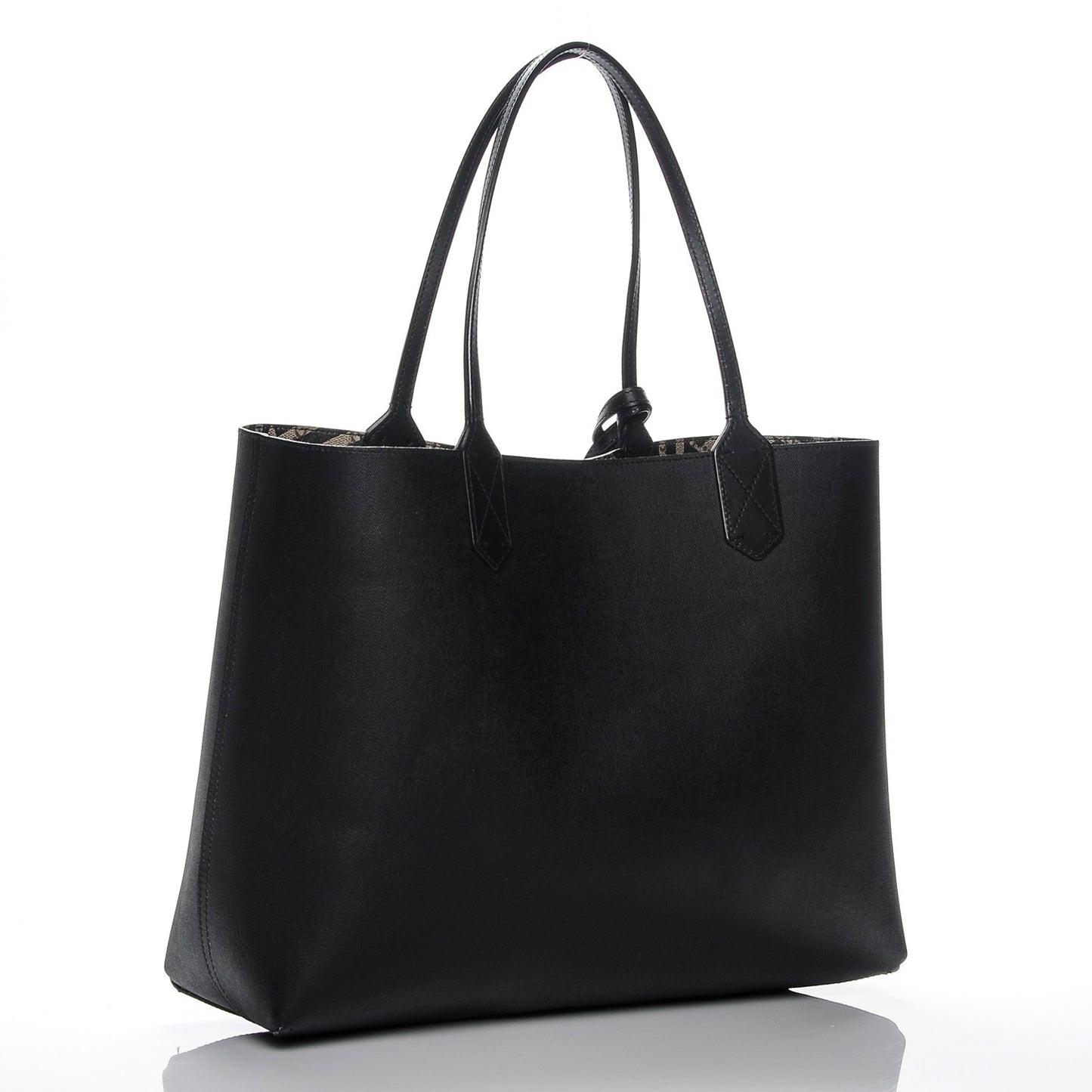 Calfskin GG Supreme Monogram Caleido Large Reversible Tote Black