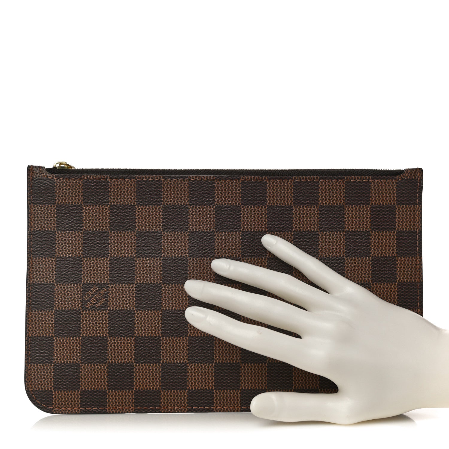 Louis Vuitton Damier Ebene Neverfull MM GM Pochette 2 of 9