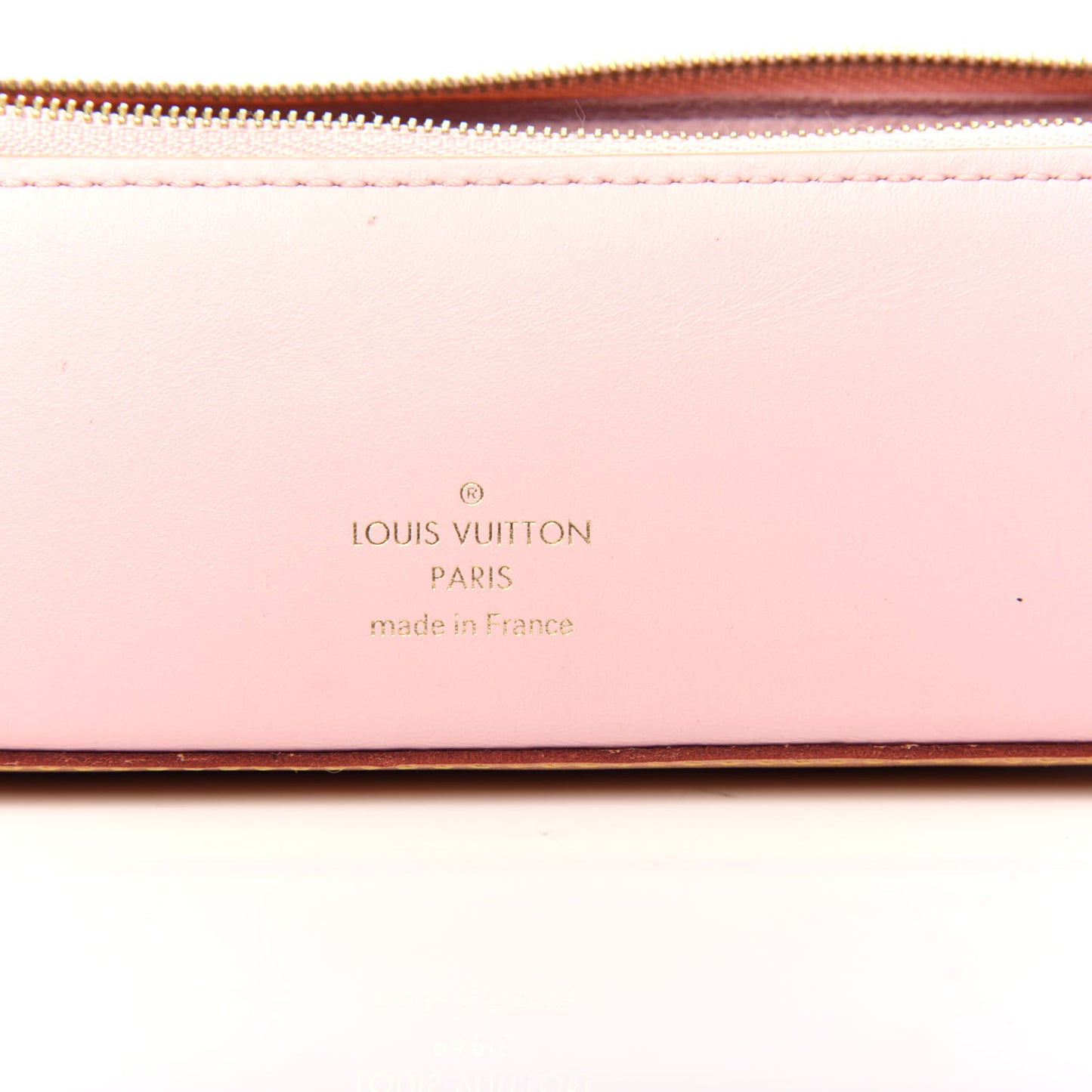 Damier Azur Elizabeth Pencil Pouch Rose Ballerine