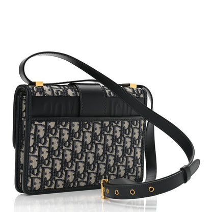 Christian Dior Oblique 30 Montaigne Flap Bag Blue 3 of 9