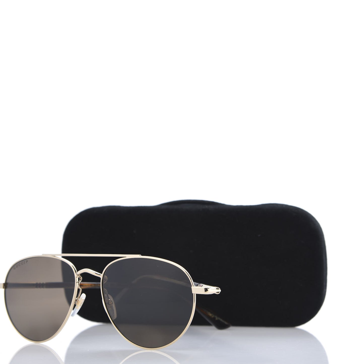 Acetate Aviator Sunglasses GG0388S Gold