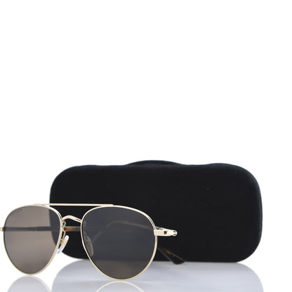Gucci Acetate Aviator Sunglasses GG0388S Gold 8 of 8