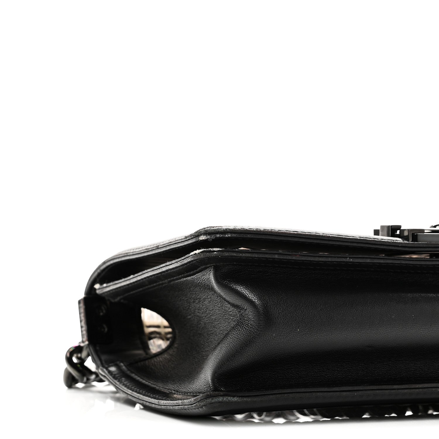 Chanel PVC Thread Woven Medium Boy Flap Black 12 of 13