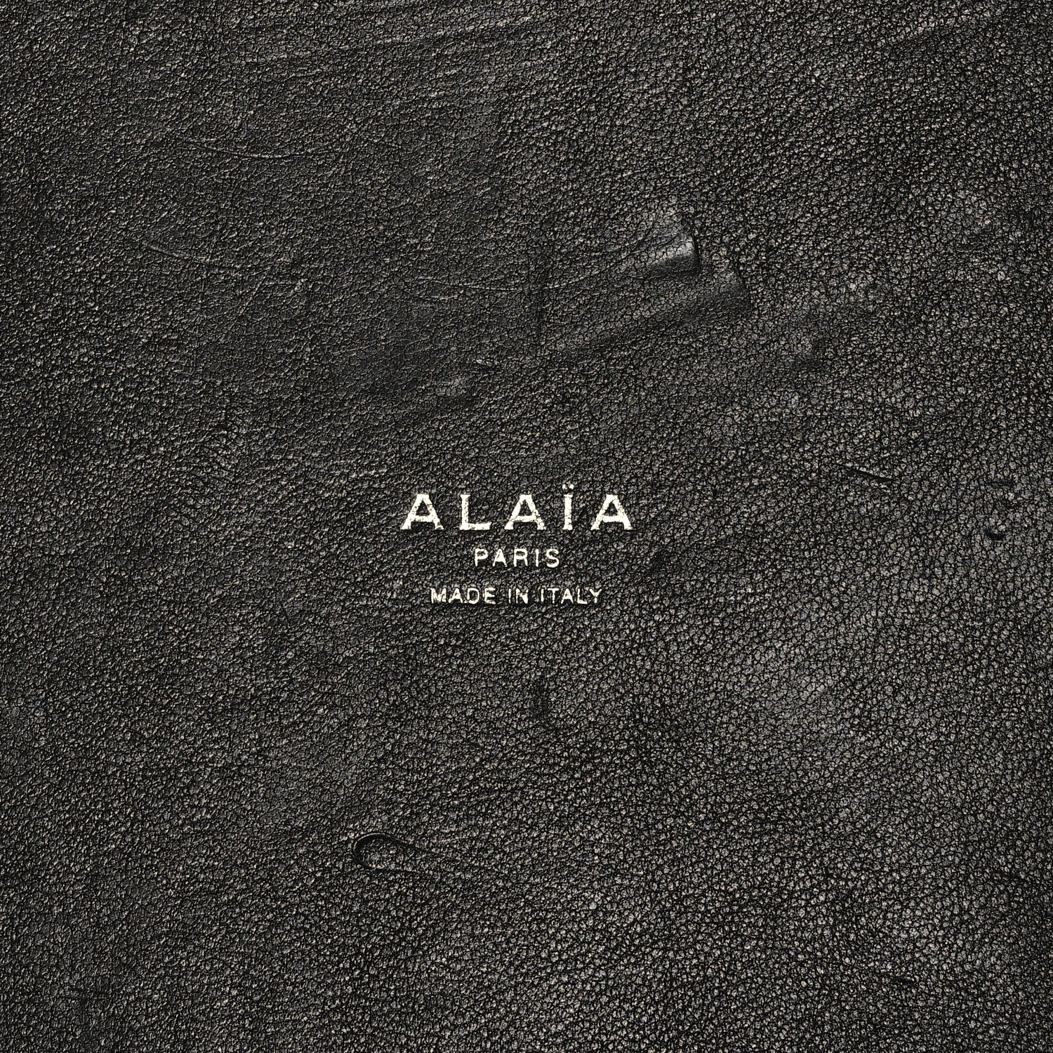 Alaia Calfskin Laser Cut Mina 32 Bag Black 7 of 9