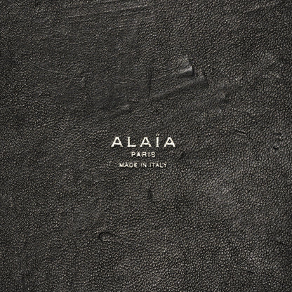 Alaia Calfskin Laser Cut Mina 32 Bag Black 7 of 9