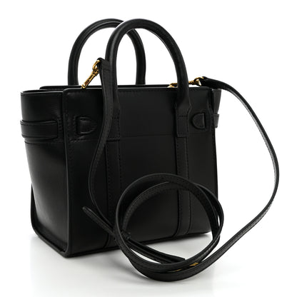 Mulberry Silky Calfskin Micro Bayswater Zip Tote Black 3 of 9
