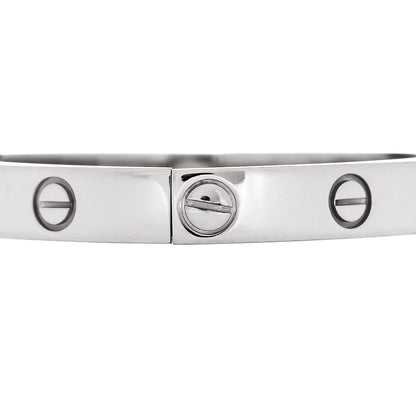 Cartier 18K White Gold LOVE Bracelet 16 4 of 9