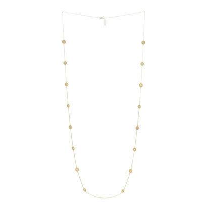 Roberto Coin 18K Yellow Gold Diamond New Barocco Station Necklace 2 of 4