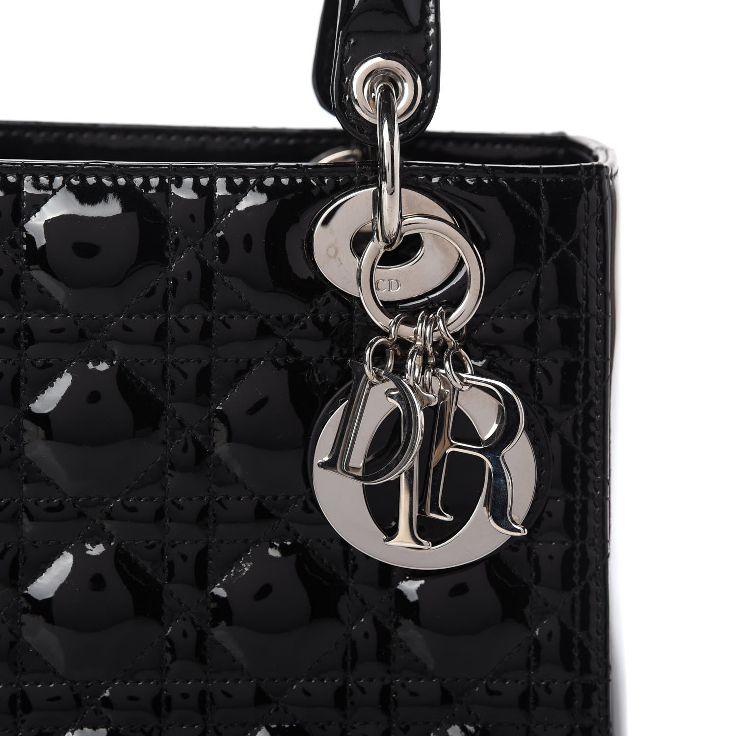 Christian Dior Patent Cannage Medium Lady Dior Black 10 of 10