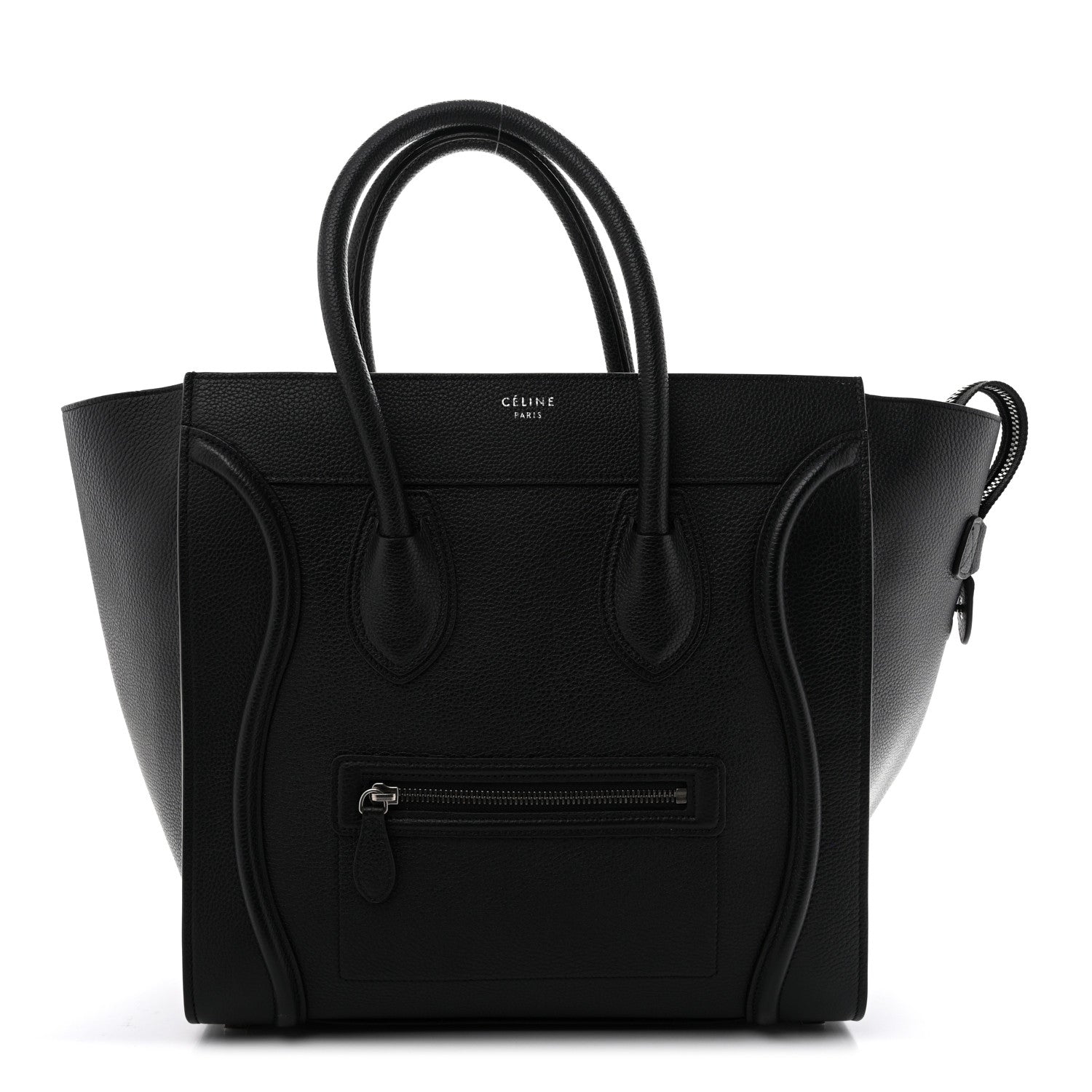 Celine Drummed Calfskin Mini Luggage Black 1 of 11